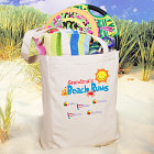 Beach Bums Personalized Canvas Tote Bag